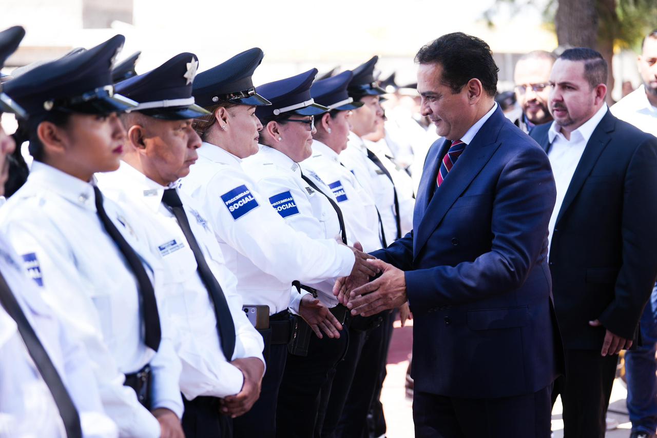 La Seguridad es el camino; Toño Ochoa respalda a la Policía Municipal y garantiza la protección de las familias.